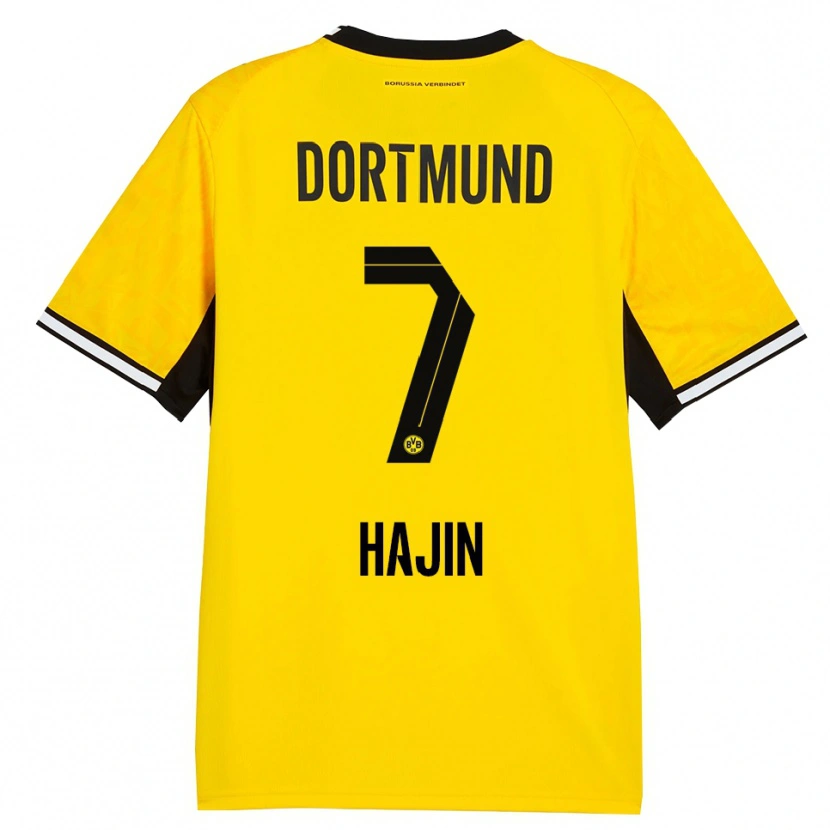 Danxen Niño Camiseta So Hajin #7 Amarillo Negro Blanco 1ª Equipación 2026/27 La Camisa