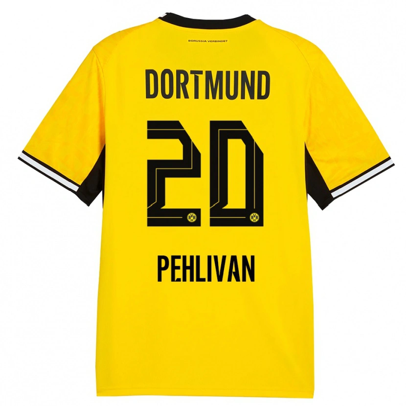 Danxen Niño Camiseta Miran Pehlivan #20 Amarillo Negro Blanco 1ª Equipación 2026/27 La Camisa