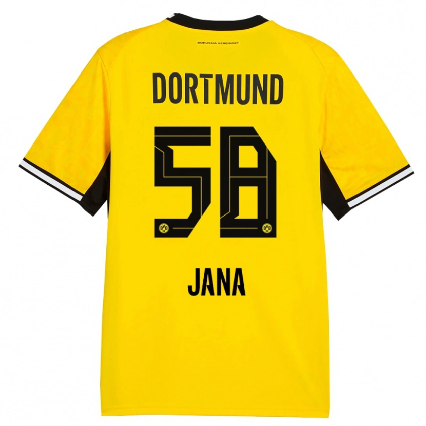 Danxen Niño Camiseta Nordberg Jana #58 Amarillo Negro Blanco 1ª Equipación 2026/27 La Camisa