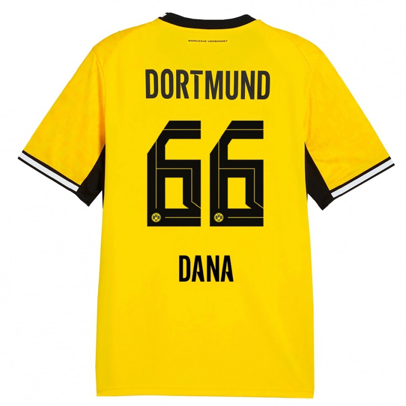 Danxen Niño Camiseta Bleckmann Dana #66 Amarillo Negro Blanco 1ª Equipación 2026/27 La Camisa