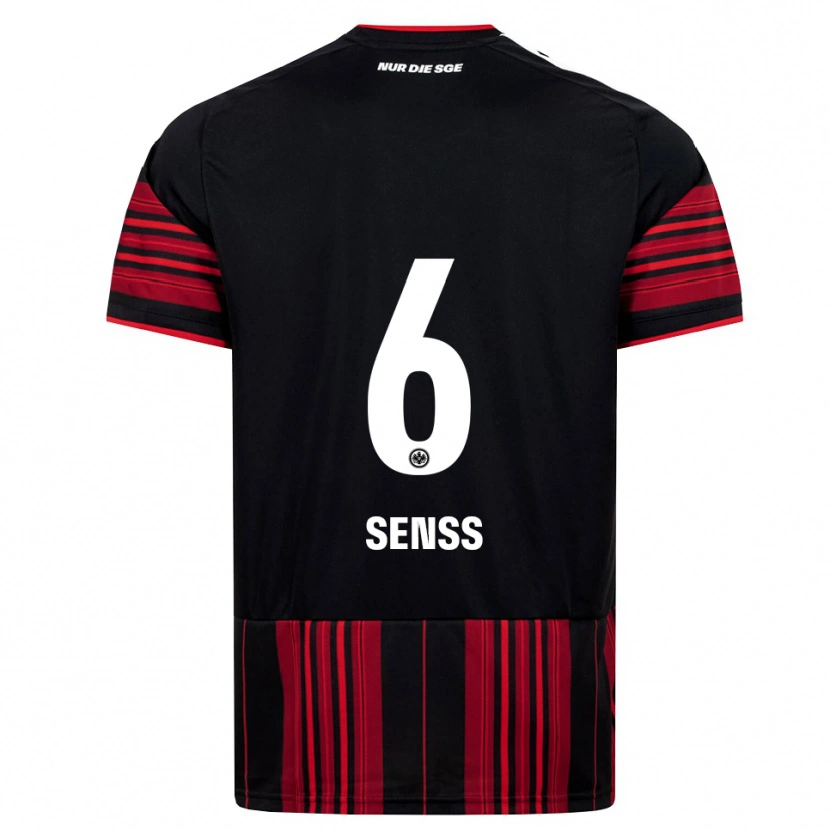 Danxen Niño Camiseta Elisa Senss #6 Negro Rojo Blanco 1ª Equipación 2026/27 La Camisa