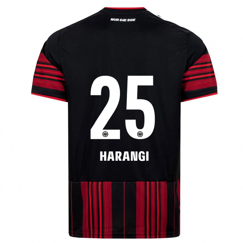 Danxen Niño Camiseta Aiden Harangi #25 Negro Rojo Blanco 1ª Equipación 2026/27 La Camisa
