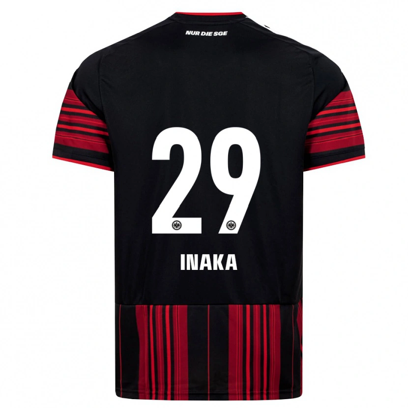 Danxen Niño Camiseta Arthur Inaka #29 Negro Rojo Blanco 1ª Equipación 2026/27 La Camisa