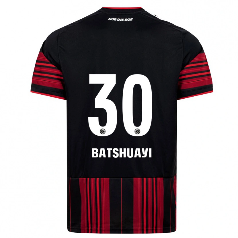 Danxen Niño Camiseta Michy Batshuayi #30 Negro Rojo Blanco 1ª Equipación 2026/27 La Camisa
