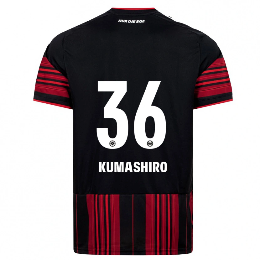 Danxen Niño Camiseta Keito Kumashiro #36 Negro Rojo Blanco 1ª Equipación 2026/27 La Camisa