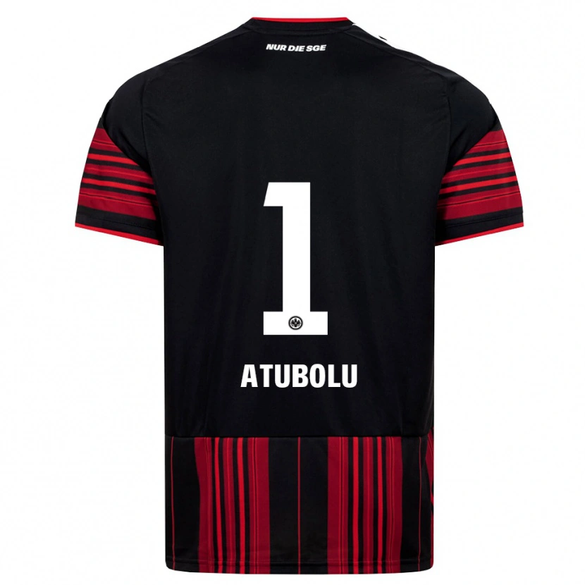 Danxen Niño Camiseta Noah Atubolu #1 Negro Rojo Blanco 1ª Equipación 2026/27 La Camisa