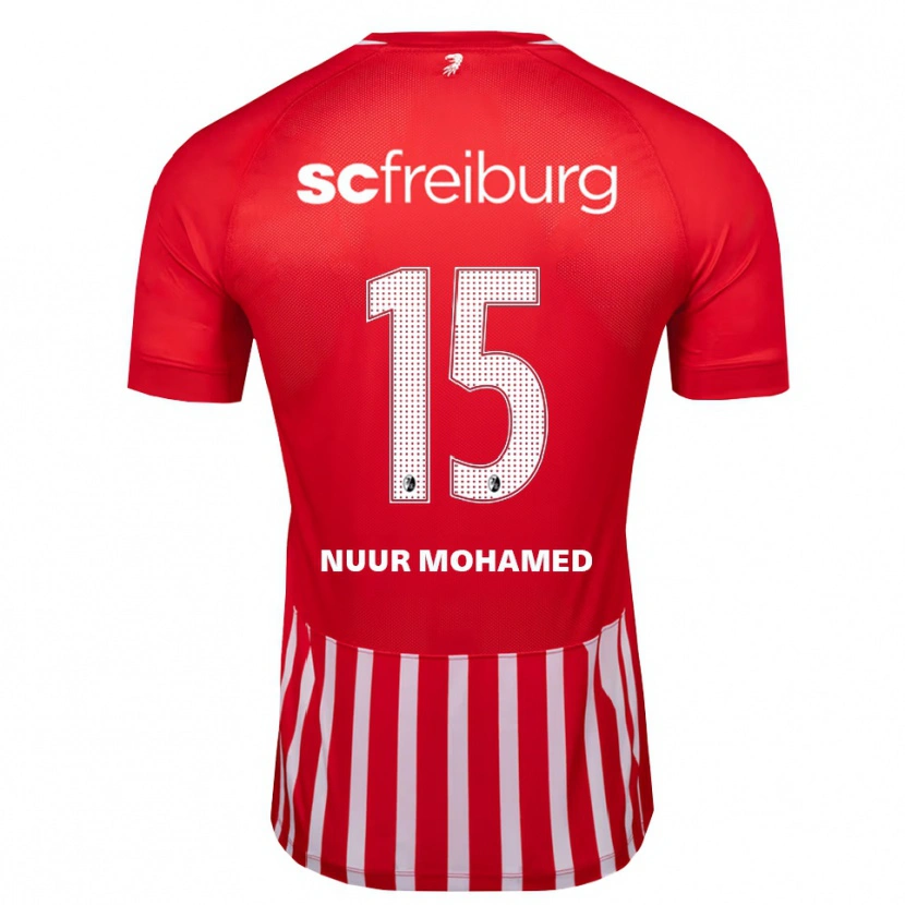 Danxen Niño Camiseta Billal Mohamed #15 Rojo Blanco Negro 1ª Equipación 2026/27 La Camisa