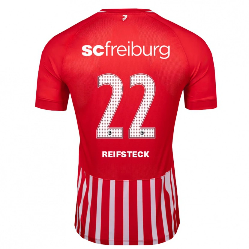 Danxen Niño Camiseta Mika Reifsteck #22 Rojo Blanco Negro 1ª Equipación 2026/27 La Camisa
