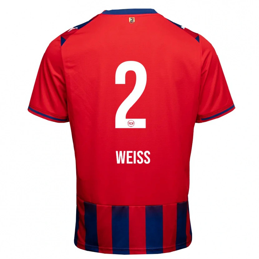 Danxen Niño Camiseta Philipp Weiß #2 Azul Real Blanco Rojo 1ª Equipación 2026/27 La Camisa