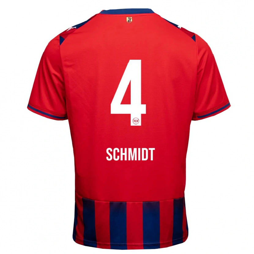 Danxen Niño Camiseta Luke Schmidt #4 Azul Real Blanco Rojo 1ª Equipación 2026/27 La Camisa