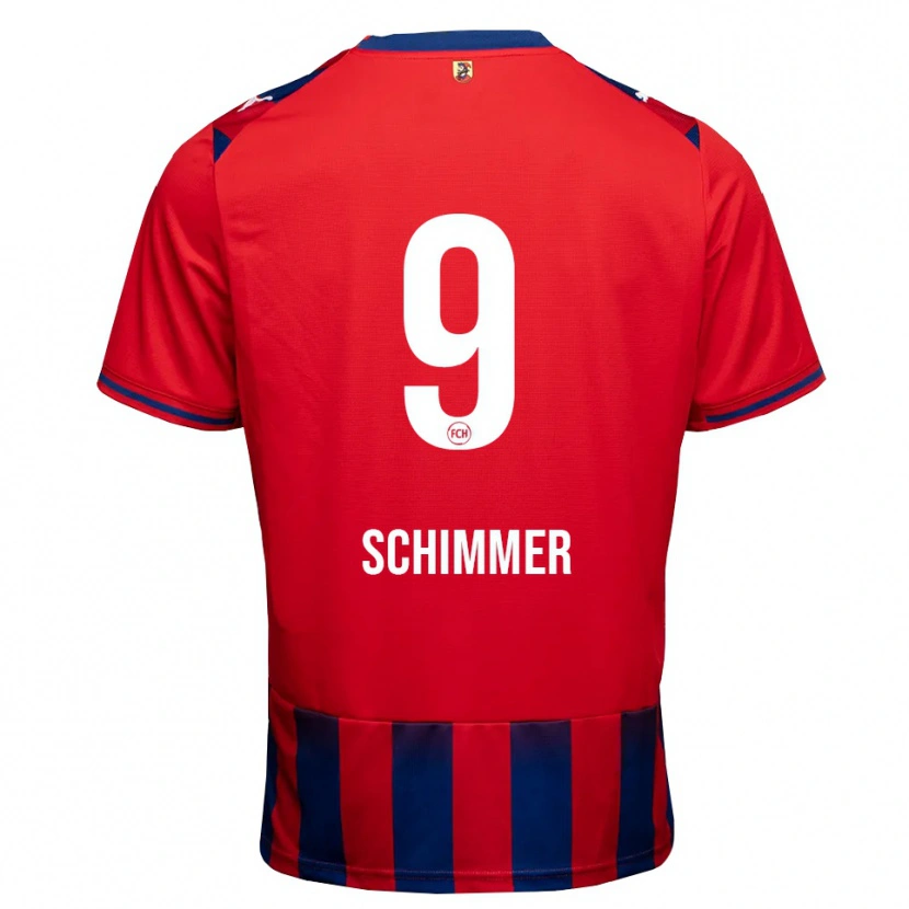 Danxen Niño Camiseta Stefan Schimmer #9 Azul Real Blanco Rojo 1ª Equipación 2026/27 La Camisa