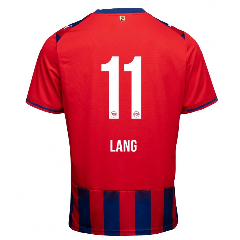 Danxen Niño Camiseta Jarne Lang #11 Azul Real Blanco Rojo 1ª Equipación 2026/27 La Camisa