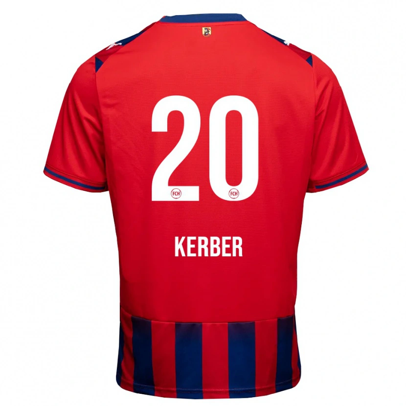 Danxen Niño Camiseta Luca Kerber #20 Azul Real Blanco Rojo 1ª Equipación 2026/27 La Camisa
