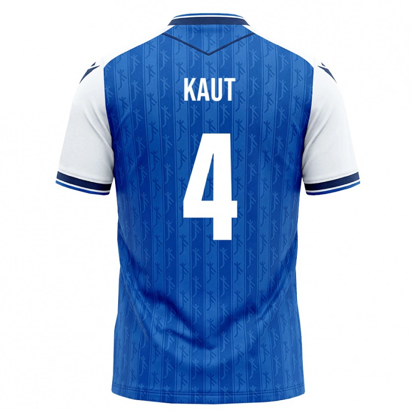 Danxen Niño Camiseta Lisann Kaut #4 Azul Real Blanco 1ª Equipación 2026/27 La Camisa