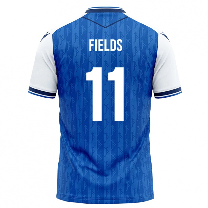 Danxen Niño Camiseta Jykese Fields #11 Azul Real Blanco 1ª Equipación 2026/27 La Camisa
