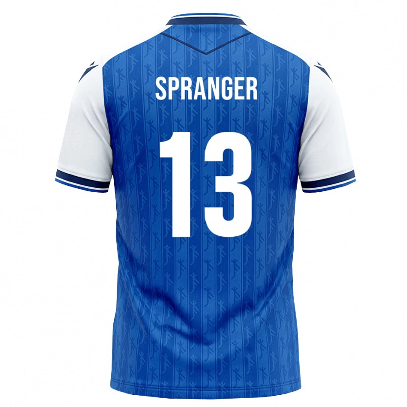 Danxen Niño Camiseta Tristan Spranger #13 Azul Real Blanco 1ª Equipación 2026/27 La Camisa