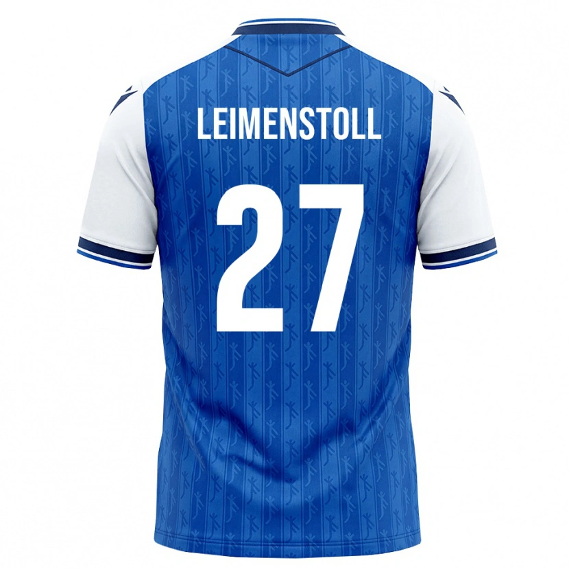 Danxen Niño Camiseta Vanessa Leimenstoll #27 Azul Real Blanco 1ª Equipación 2026/27 La Camisa