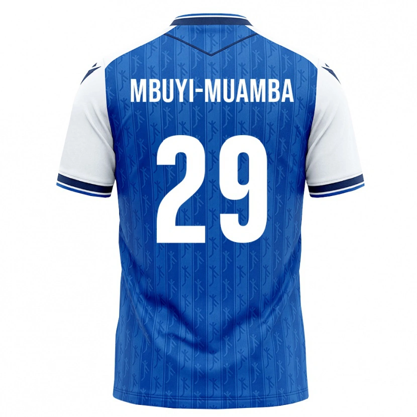 Danxen Niño Camiseta Hubert Mbuyi-Muamba #29 Azul Real Blanco 1ª Equipación 2026/27 La Camisa