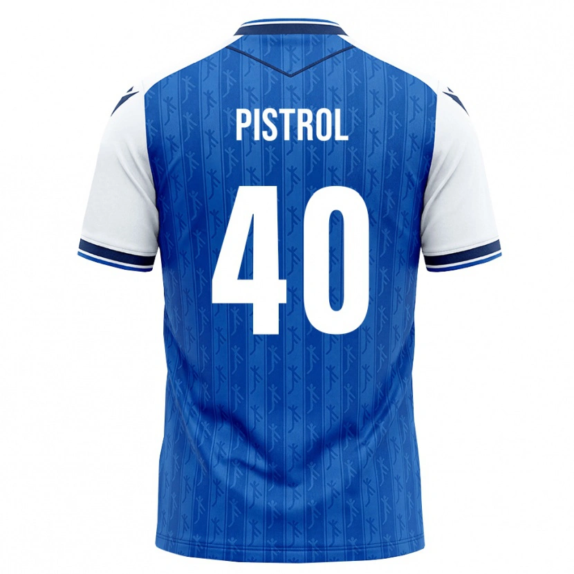 Danxen Niño Camiseta Santino Pistrol #40 Azul Real Blanco 1ª Equipación 2026/27 La Camisa