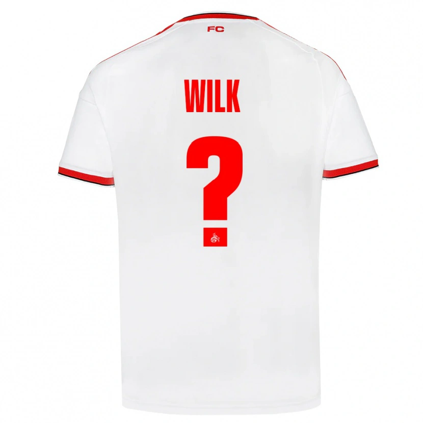 Danxen Niño Camiseta Emil Wilk #0 Blanco Rojo Negro 1ª Equipación 2026/27 La Camisa