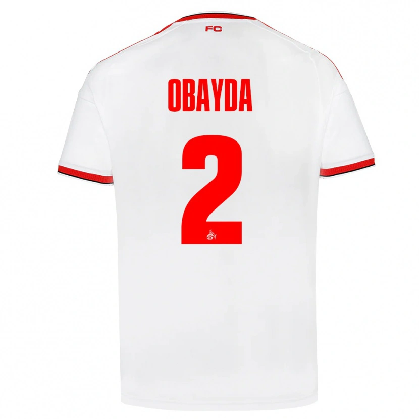 Danxen Niño Camiseta Yazan Obayda #2 Blanco Rojo Negro 1ª Equipación 2026/27 La Camisa