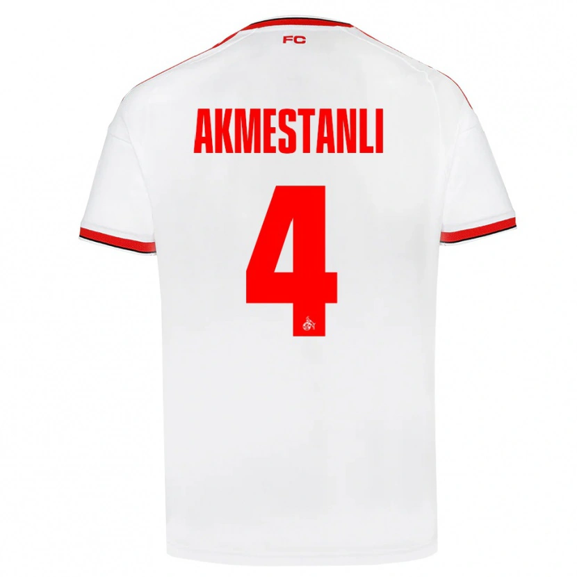 Danxen Niño Camiseta Teoman Akmestanli #4 Blanco Rojo Negro 1ª Equipación 2026/27 La Camisa
