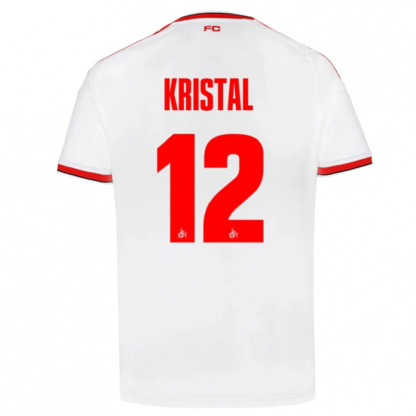 Danxen Niño Camiseta Patrik Kristal #12 Blanco Rojo Negro 1ª Equipación 2026/27 La Camisa