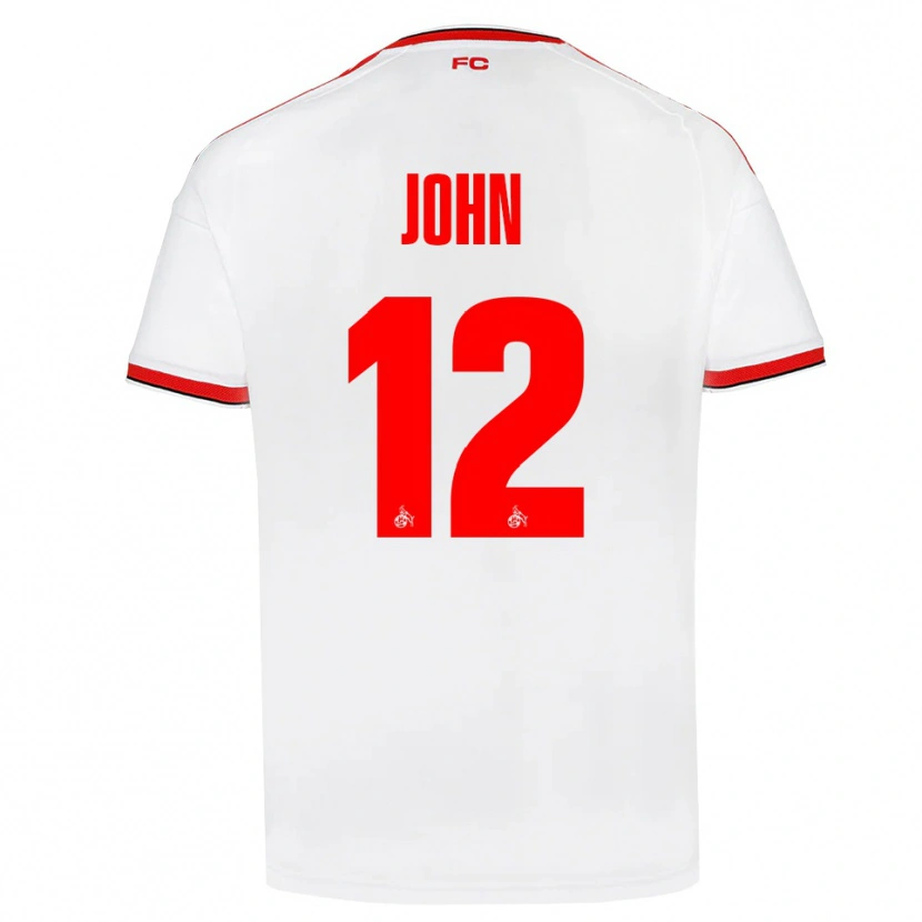 Danxen Niño Camiseta Neven John #12 Blanco Rojo Negro 1ª Equipación 2026/27 La Camisa