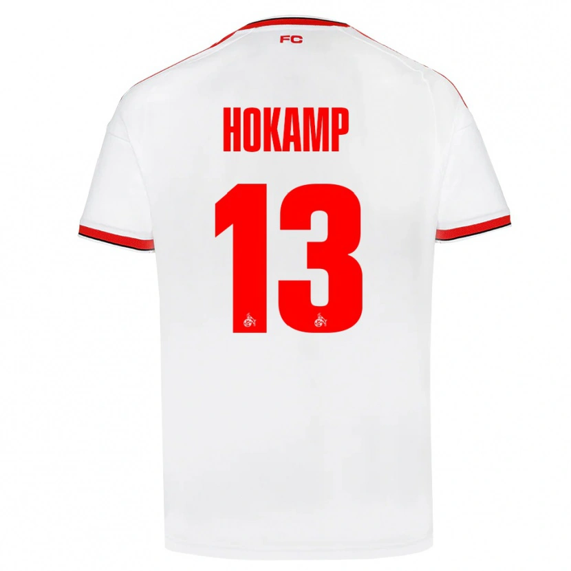 Danxen Niño Camiseta Merle Hokamp #13 Blanco Rojo Negro 1ª Equipación 2026/27 La Camisa