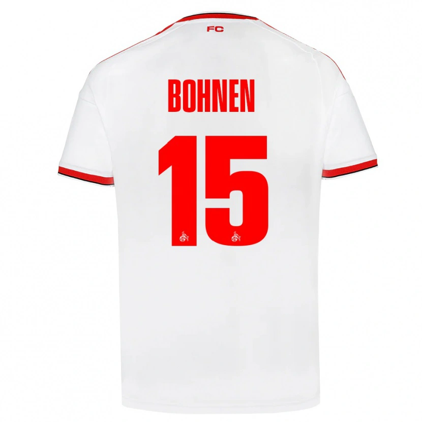 Danxen Niño Camiseta Bohnen #15 Blanco Rojo Negro 1ª Equipación 2026/27 La Camisa