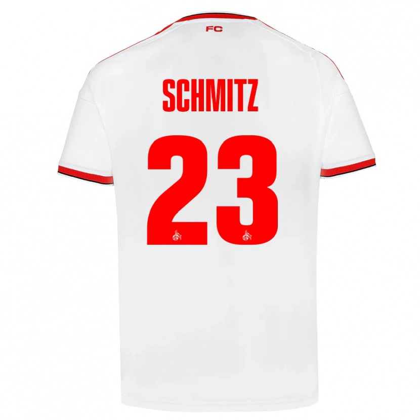 Danxen Niño Camiseta Timo Schmitz #23 Blanco Rojo Negro 1ª Equipación 2026/27 La Camisa