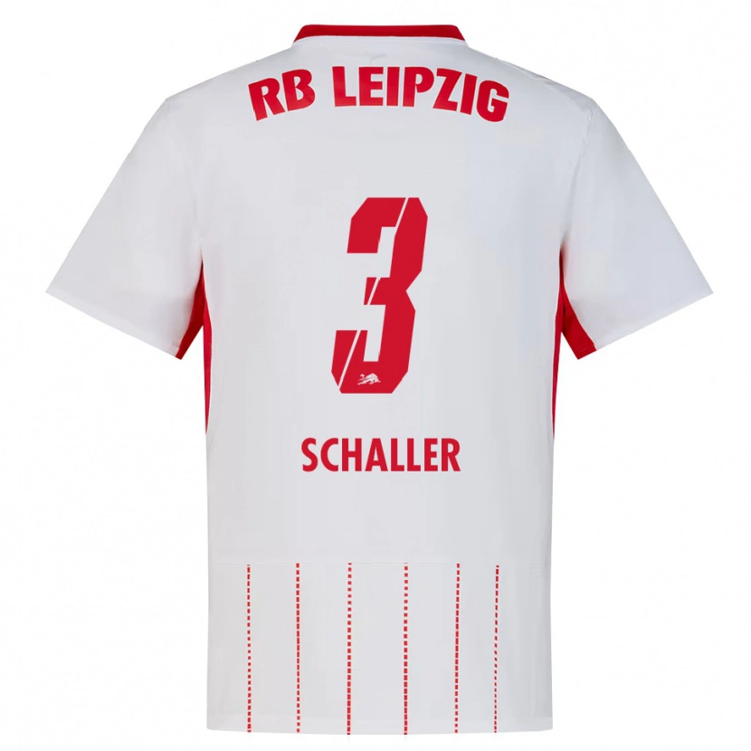 Danxen Niño Camiseta Josefine Schaller #3 Rojo Blanco Amarillo 1ª Equipación 2026/27 La Camisa