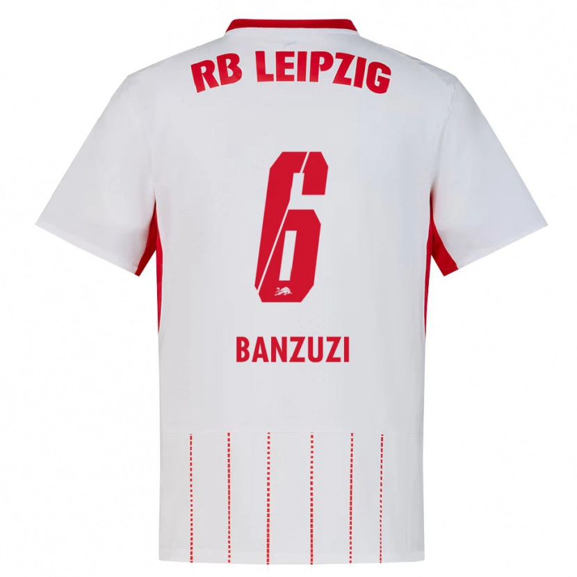 Danxen Niño Camiseta Ezechiel Banzuzi #6 Rojo Blanco Amarillo 1ª Equipación 2026/27 La Camisa