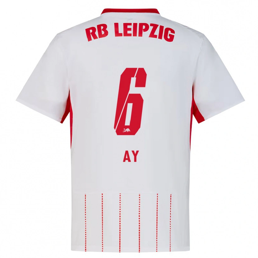 Danxen Niño Camiseta Koby Ay #6 Rojo Blanco Amarillo 1ª Equipación 2026/27 La Camisa