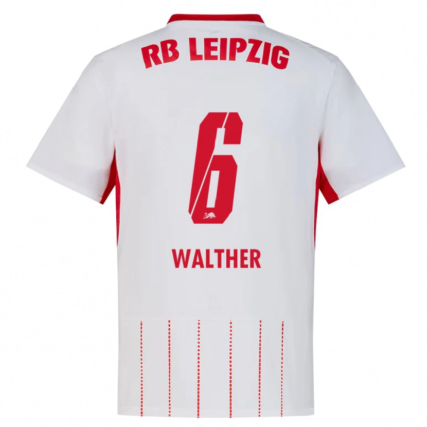 Danxen Niño Camiseta Mika Walther #6 Rojo Blanco Amarillo 1ª Equipación 2026/27 La Camisa