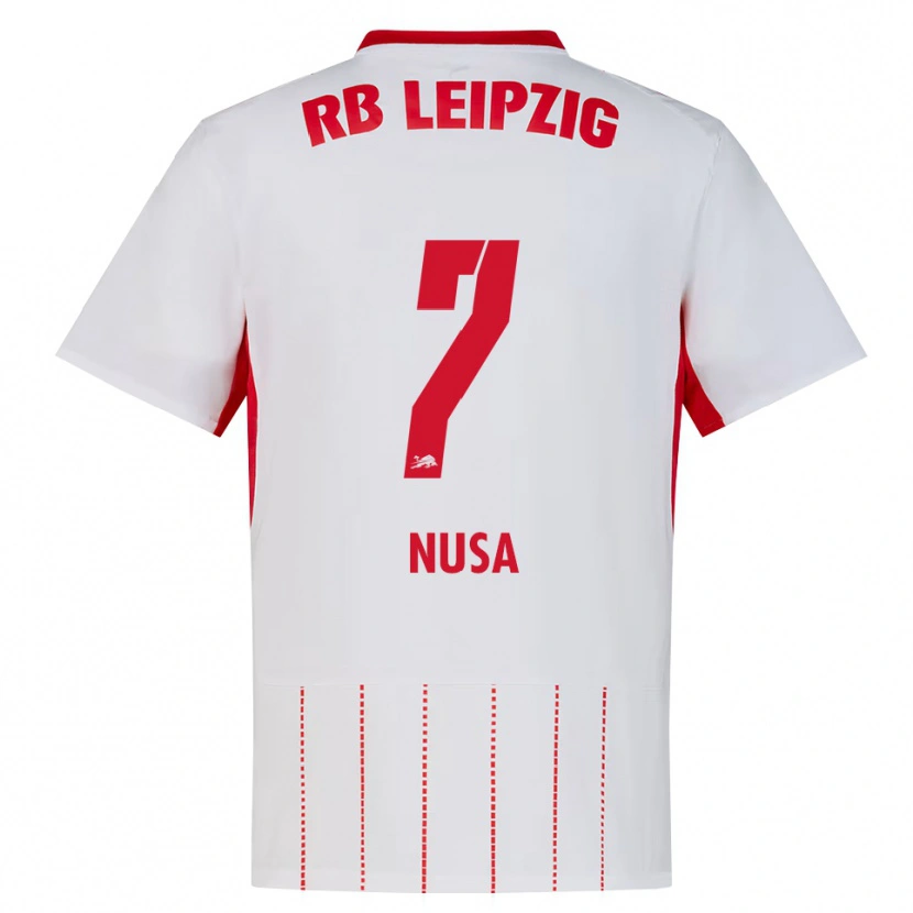 Danxen Niño Camiseta Antonio Nusa #7 Rojo Blanco Amarillo 1ª Equipación 2026/27 La Camisa