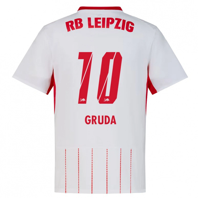 Danxen Niño Camiseta Brajan Gruda #10 Rojo Blanco Amarillo 1ª Equipación 2026/27 La Camisa