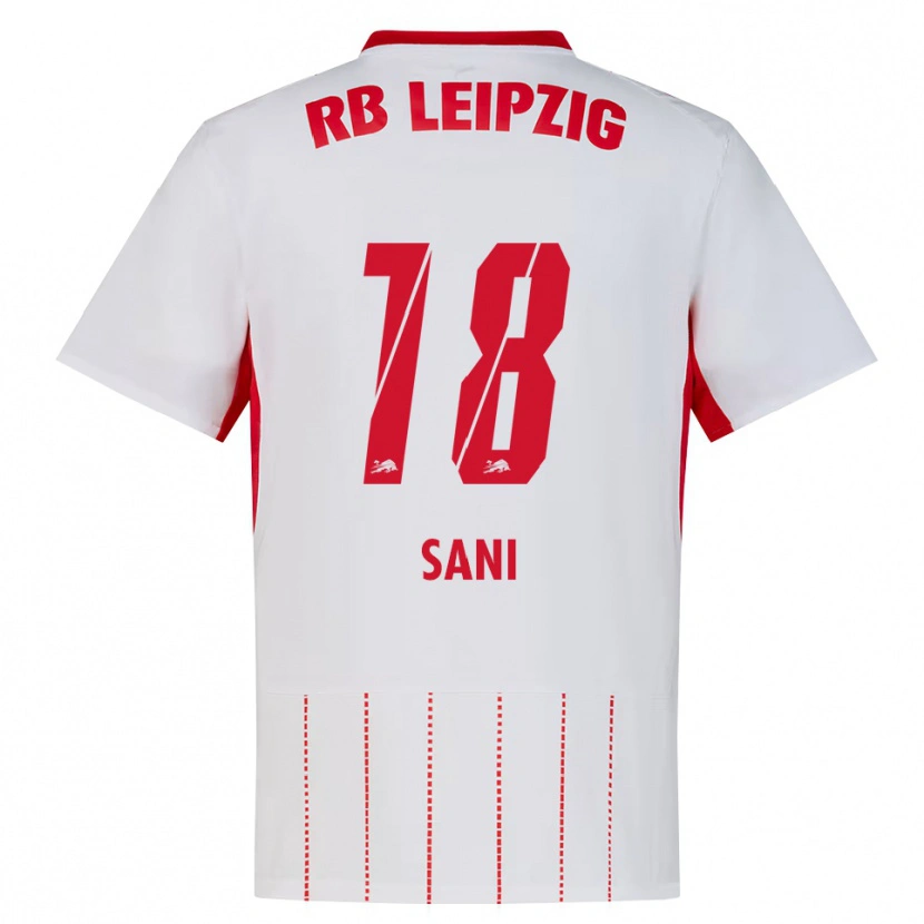 Danxen Niño Camiseta Suleman Sani #18 Rojo Blanco Amarillo 1ª Equipación 2026/27 La Camisa