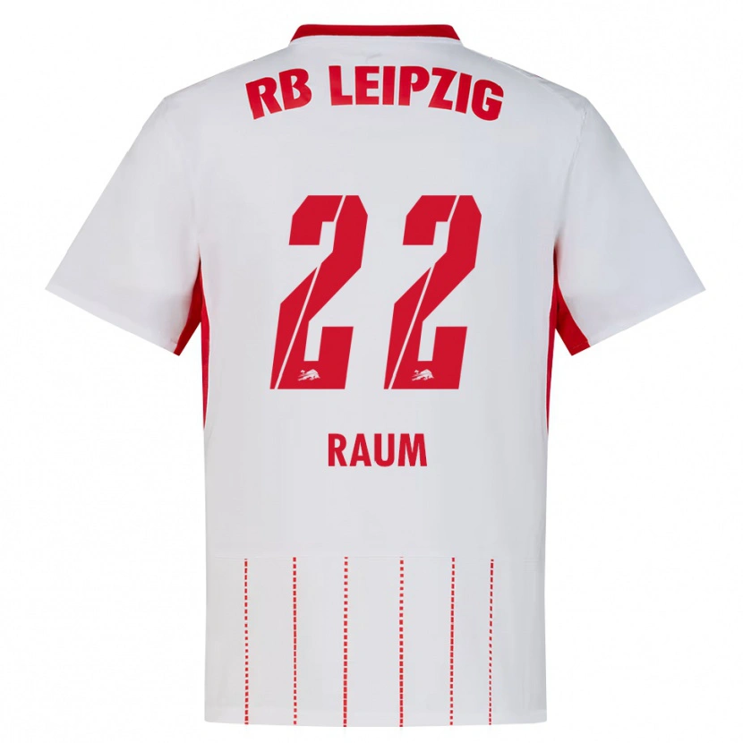 Danxen Niño Camiseta David Raum #22 Rojo Blanco Amarillo 1ª Equipación 2026/27 La Camisa