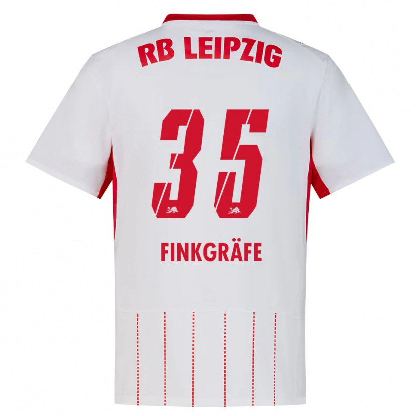 Danxen Niño Camiseta Max Finkgräfe #35 Rojo Blanco Amarillo 1ª Equipación 2026/27 La Camisa