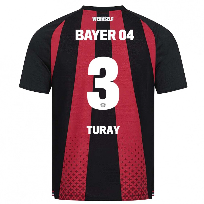 Danxen Niño Camiseta Osman Turay #3 Negro Blanco Rojo 1ª Equipación 2026/27 La Camisa