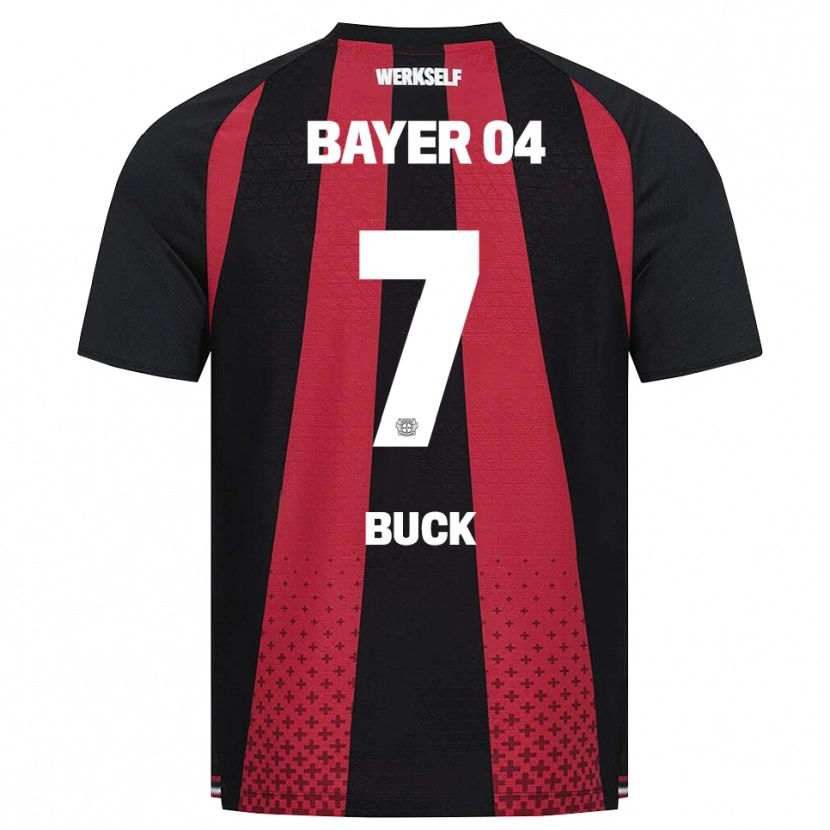 Danxen Niño Camiseta Dustin Buck #7 Negro Blanco Rojo 1ª Equipación 2026/27 La Camisa