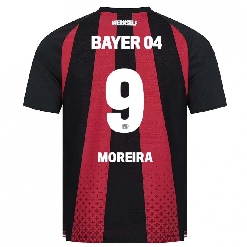 Danxen Niño Camiseta Afonso Moreira #9 Negro Blanco Rojo 1ª Equipación 2026/27 La Camisa