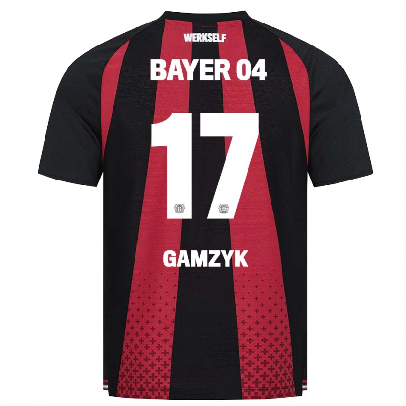 Danxen Niño Camiseta Andriy Gamzyk #17 Negro Blanco Rojo 1ª Equipación 2026/27 La Camisa