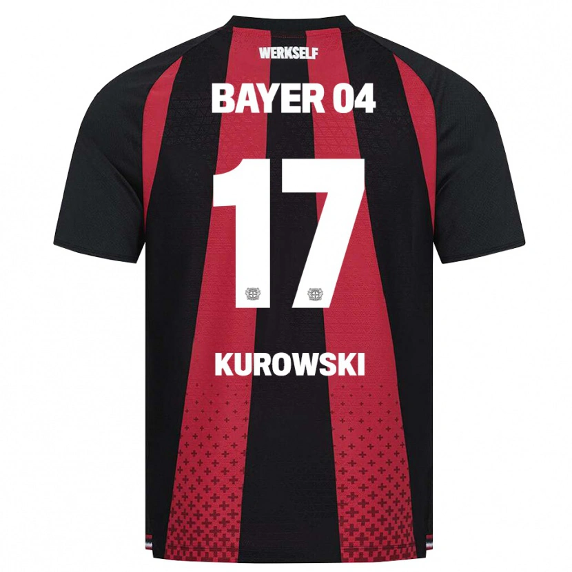Danxen Niño Camiseta Julien Kurowski #17 Negro Blanco Rojo 1ª Equipación 2026/27 La Camisa