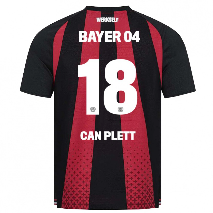 Danxen Niño Camiseta Nico Can Plett #18 Negro Blanco Rojo 1ª Equipación 2026/27 La Camisa