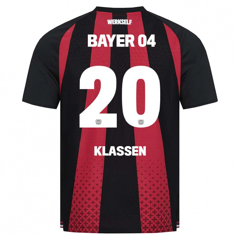 Danxen Niño Camiseta Ole Klaßen #20 Negro Blanco Rojo 1ª Equipación 2026/27 La Camisa