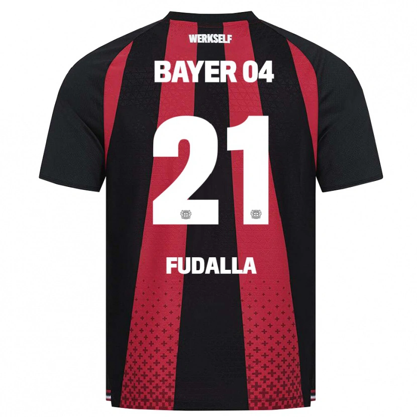 Danxen Niño Camiseta Vanessa Fudalla #21 Negro Blanco Rojo 1ª Equipación 2026/27 La Camisa