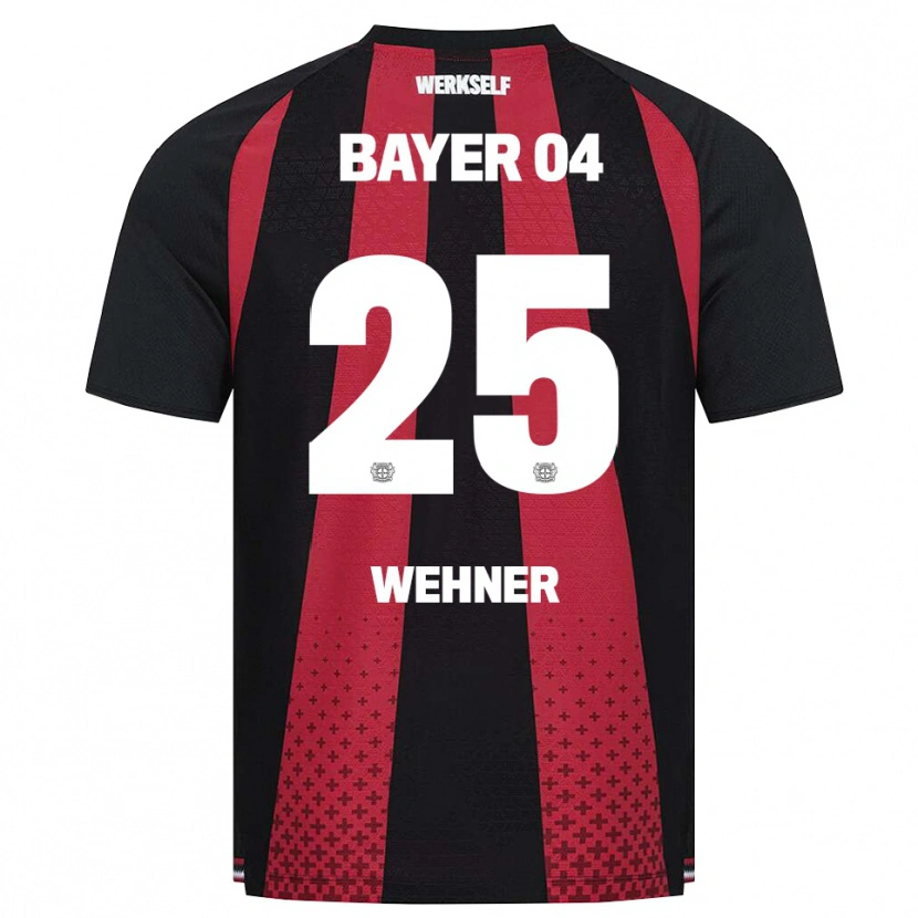 Danxen Niño Camiseta Luca Wehner #25 Negro Blanco Rojo 1ª Equipación 2026/27 La Camisa