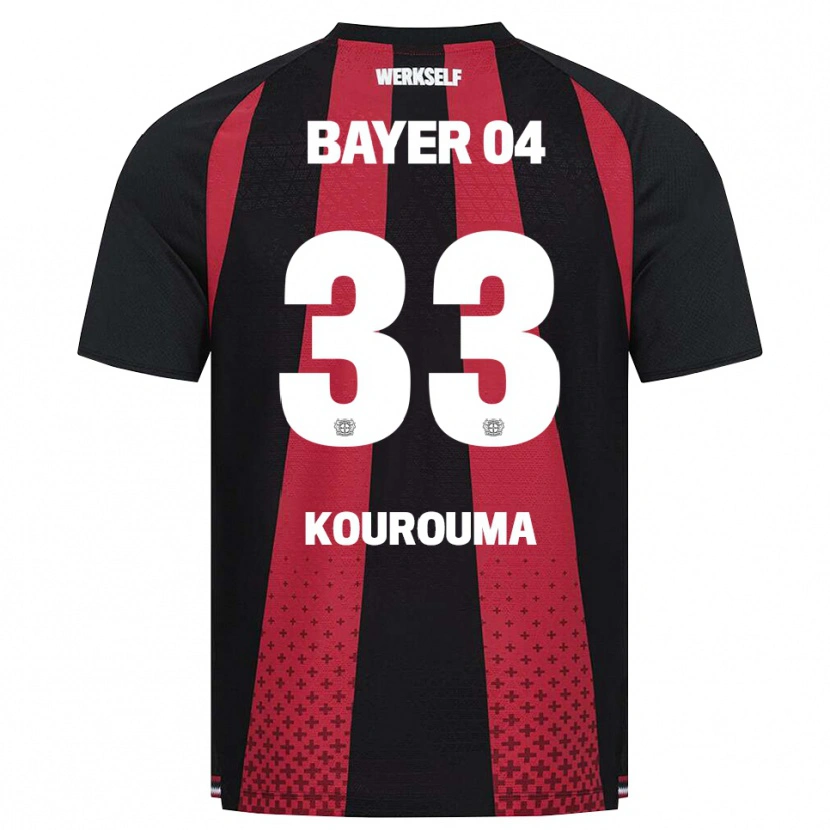 Danxen Niño Camiseta Fakouman Kourouma #33 Negro Blanco Rojo 1ª Equipación 2026/27 La Camisa